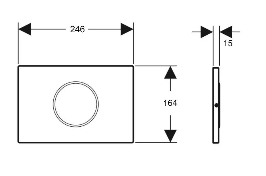 Geberit - Sigma10 - Nyomólap - 115.906.DW.6 – 2. kép