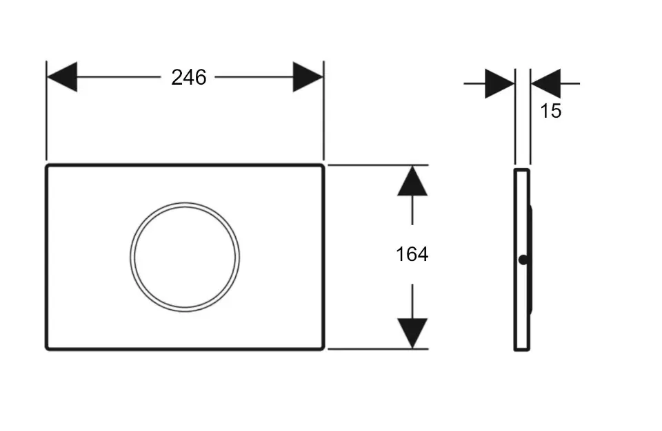 Geberit - Sigma10 - Nyomólap - 115.907.DW.6 – 2. kép