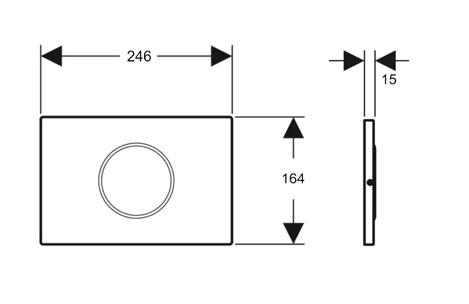 Geberit - Sigma10 - Nyomólap - 115.907.KM.6 – 2. kép