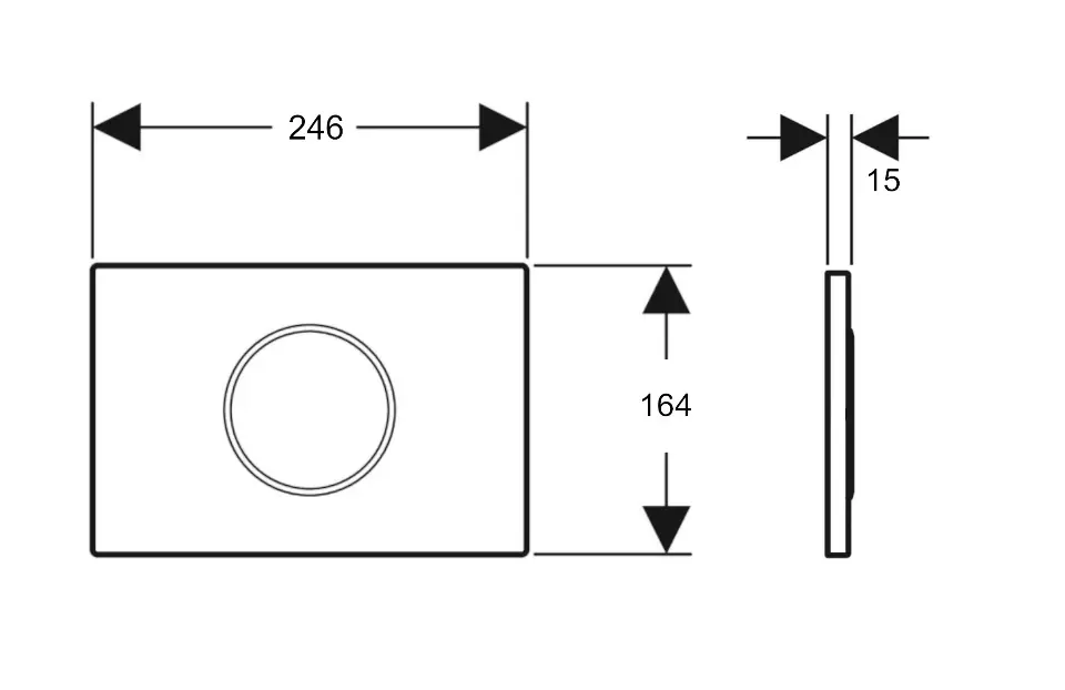 Geberit - Sigma10 - Nyomólap - 115.908.KK.6 – 2. kép