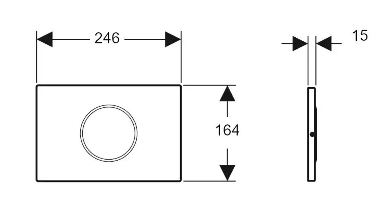 Geberit - Sigma10 - Nyomólap - 115.909.DW.6 – 2. kép