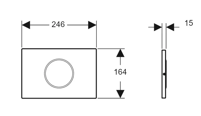 Geberit - Sigma10 - Nyomólap - 115.909.SN.6 – 2. kép
