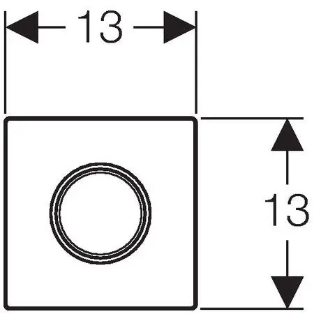 Geberit - Sigma10 - Nyomólap - 116.015.SN.1 – 2. kép