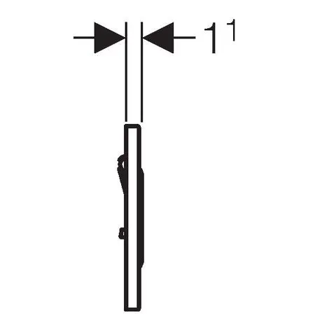Geberit - Sigma10 - Nyomólap - 116.015.SN.1 – 3. kép