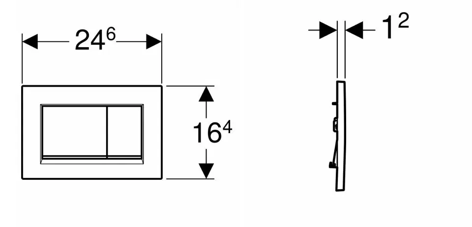 Geberit - Sigma20 - Nyomólap - 115.883.14.1 – 2. kép