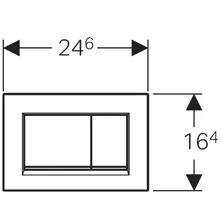 Geberit - Sigma20 - Nyomólap - 115.883.KK.1 – 2. kép