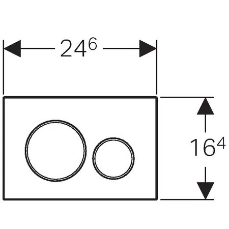 Geberit - Sigma20 - Nyomólap - 115.889.SN.1 – 2. kép