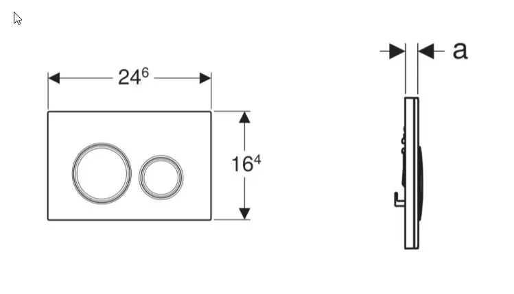 Geberit - Sigma21 - Nyomólap - 115.884.JM.1 – 2. kép