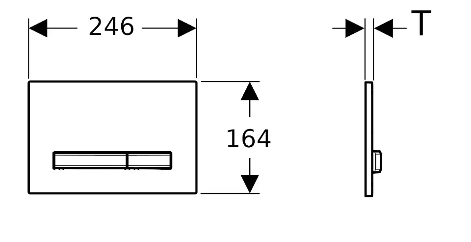 Geberit - Sigma50 - Nyomólap - 115.671.00.2 – 2. kép