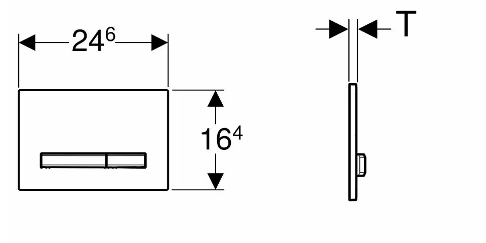 Geberit - Sigma50 - Nyomólap - 115.788.JM.2 – 2. kép