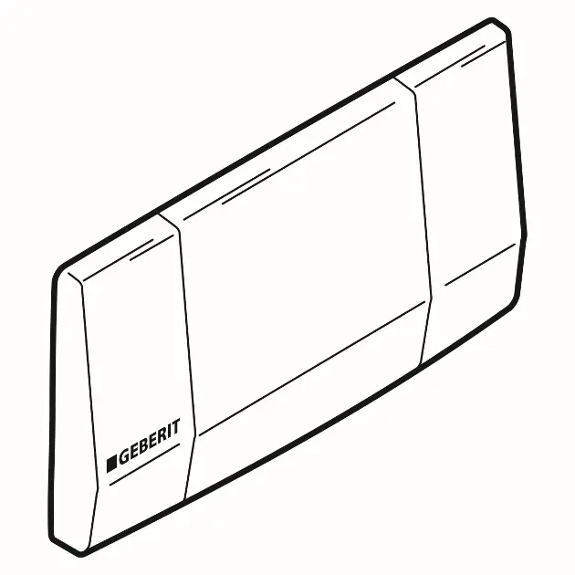 Geberit - Twinline - Nyomólap - 115.222.46.1 – 3. kép