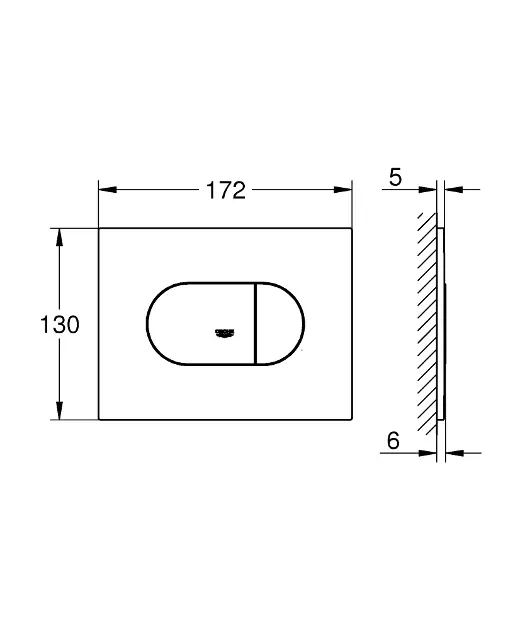 Grohe - Arena Cosmopolitan S - Nyomólap - 37973000 – 2. kép