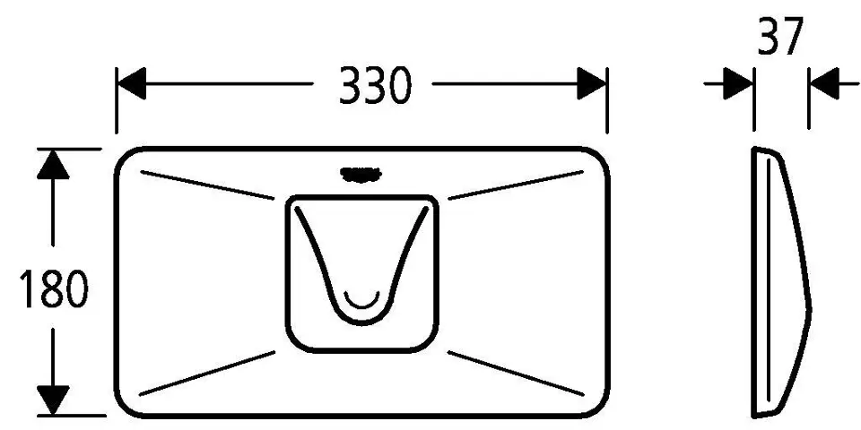 Grohe - Colani - Nyomólap - 37054SH0 – 2. kép