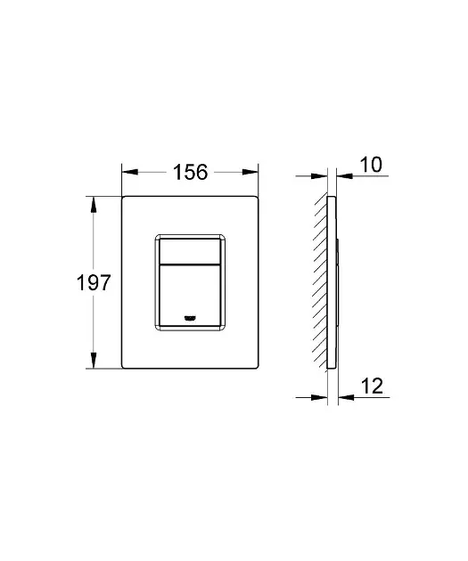 Grohe - Even - Nyomólap - 38966000 – 2. kép