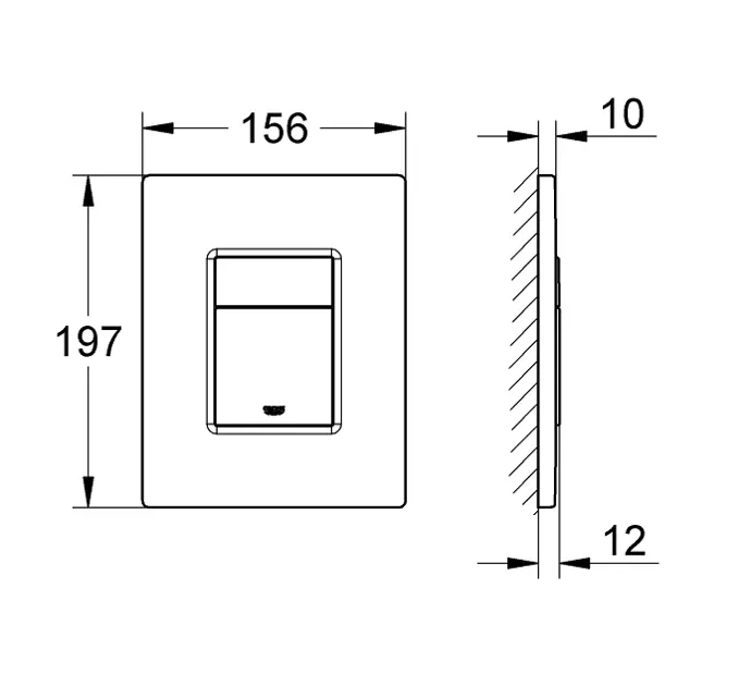 Grohe - Even - Nyomólap - 38966KF0 – 2. kép