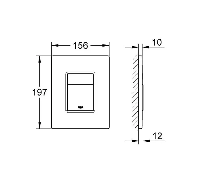 Grohe - Even - Nyomólap - 38966SH0 – 2. kép