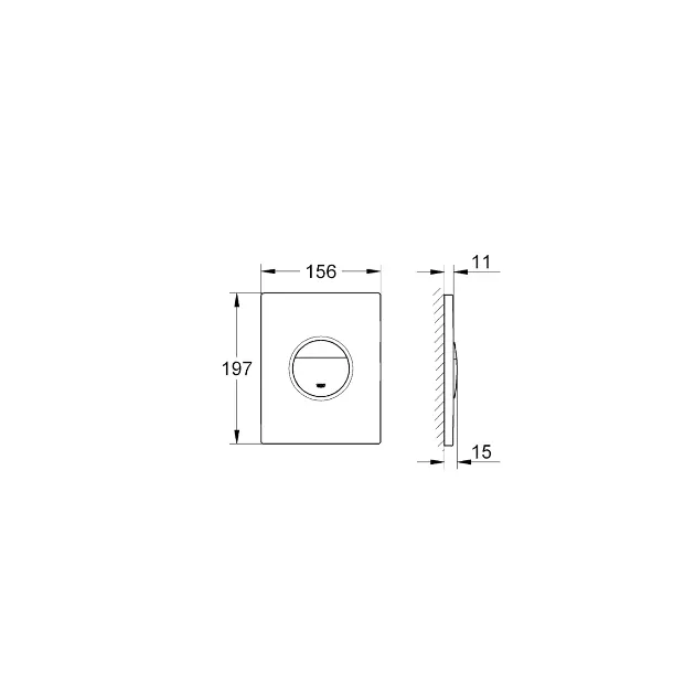 Grohe - Nova Cosmo - Nyomólap - 38765MS0 – 2. kép