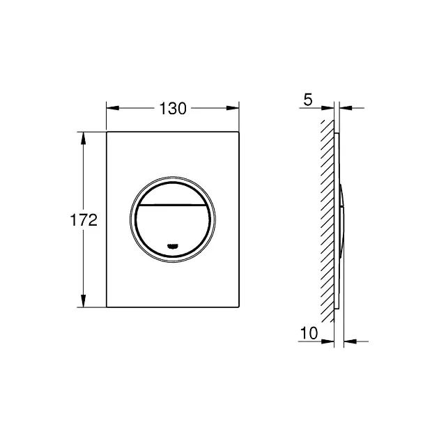 Grohe - Nova Cosmopolitan S - Nyomólap - 37601P00 – 2. kép