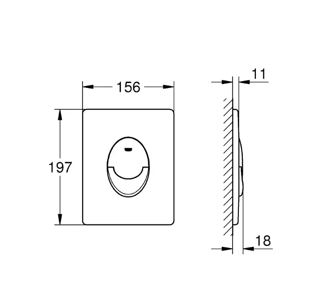 Grohe - QuickFix Start - Nyomólap - 38964KF0 – 2. kép