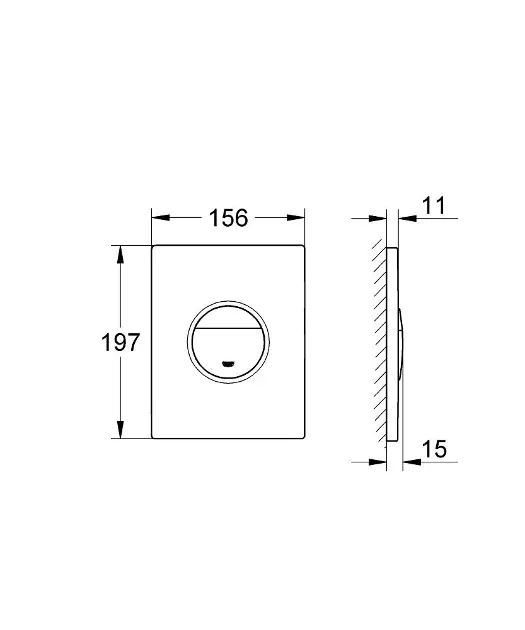 Grohe - Sail - Nyomólap - 38965000 – 2. kép