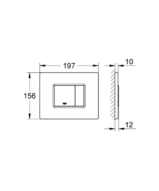 Grohe - Skate Cosmo - Nyomólap - 38776SD0 – 2. kép
