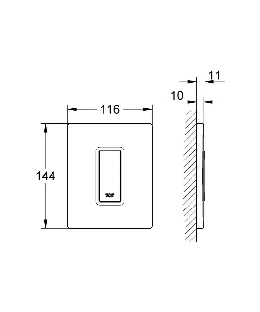 Grohe - Skate Cosmo - Nyomólap - 38784000 – 2. kép