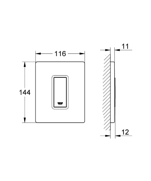 Grohe - Skate Cosmo - Nyomólap - 38784SD0 – 2. kép