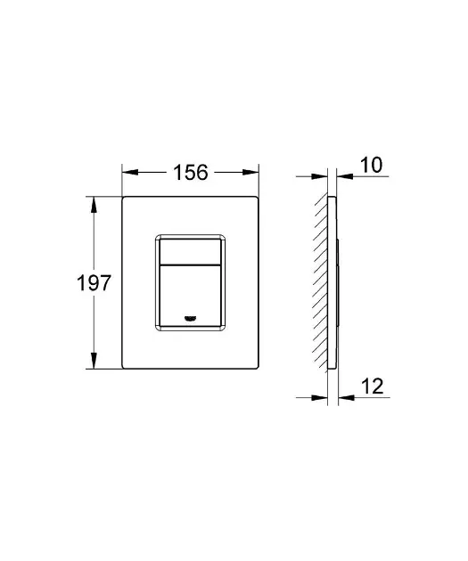 Grohe - Skate Cosmo - Nyomólap - 38821000 – 2. kép