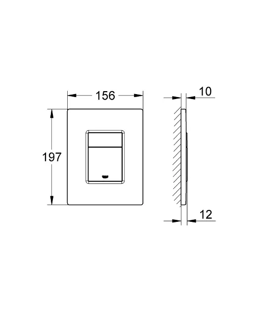 Grohe - Skate Cosmopolitan - Nyomólap - 38732A00 – 2. kép