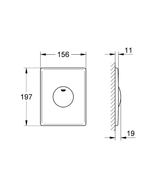 Grohe - Skate - Nyomólap - 37547SH0 – 2. kép