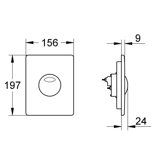 Grohe - Skate - Nyomólap - 42303000 – 2. kép