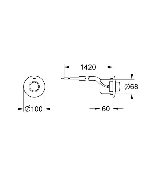 Grohe - Spare parts - Nyomólap - 37060000 – 2. kép
