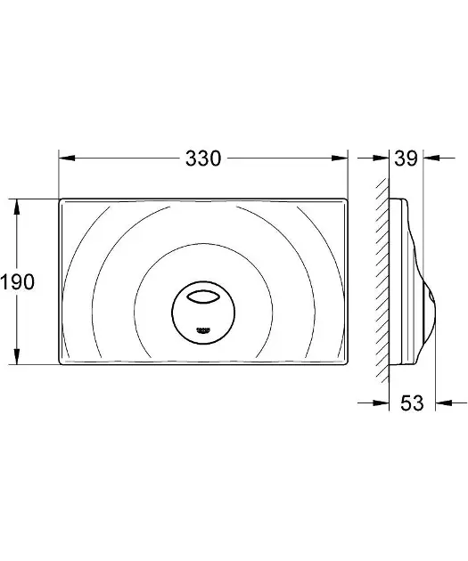 Grohe - Surf G - Nyomólap - 37859SH0 – 2. kép