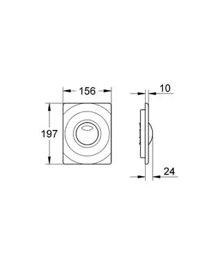 Grohe - Surf - Nyomólap - 42302SH0 – 2. kép