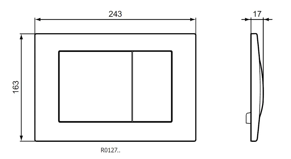 Ideal Standard - Septa Pro - Nyomólap - R0127MY – 2. kép