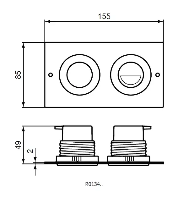Ideal Standard - Septa Pro - Nyomólap - R0134MY – 2. kép
