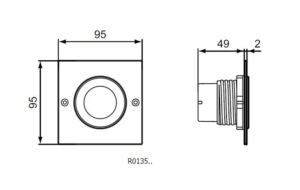 Ideal Standard - Septa Pro - Nyomólap - R0135MY – 2. kép