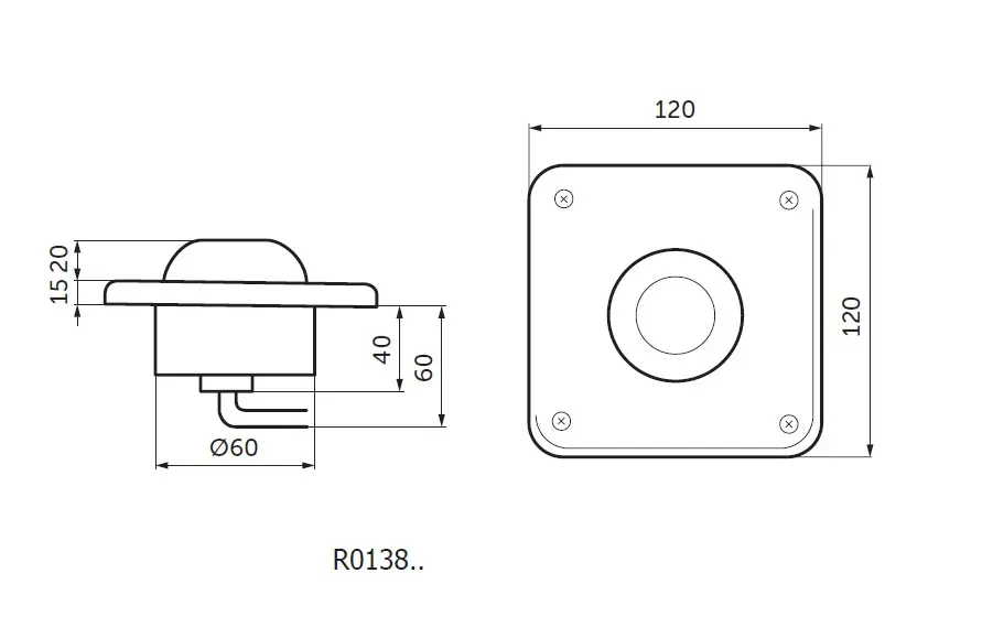 Ideal Standard - Septa Pro - Nyomólap - R0138MY – 2. kép