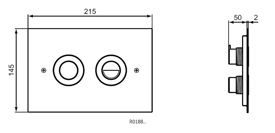 Ideal Standard - Septa Pro - Nyomólap - R0188MY – 2. kép