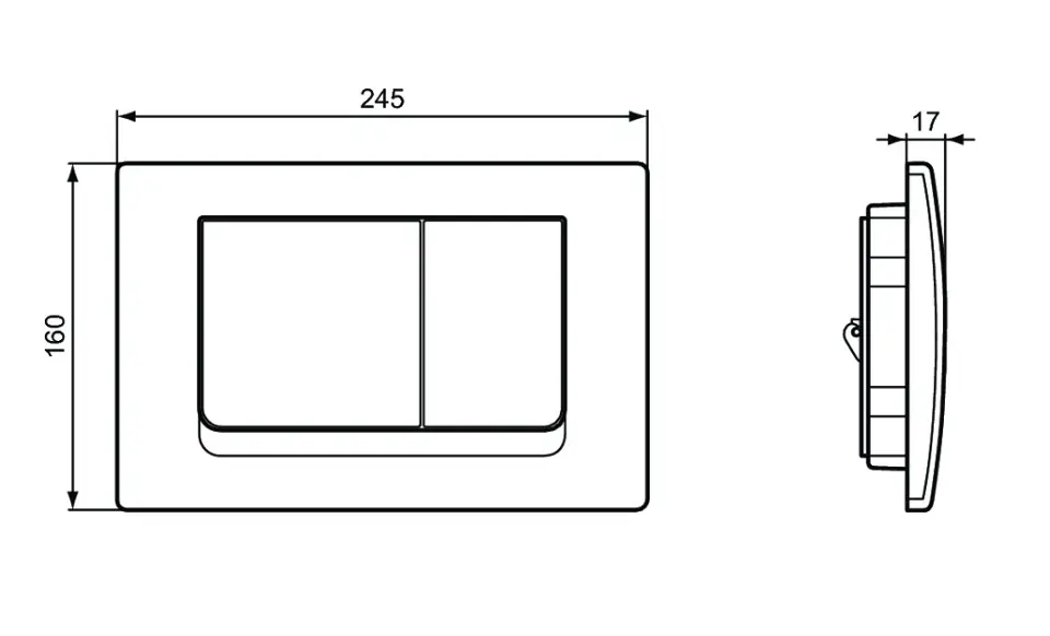 Ideal Standard - Solea - Nyomólap - R0108AC – 2. kép