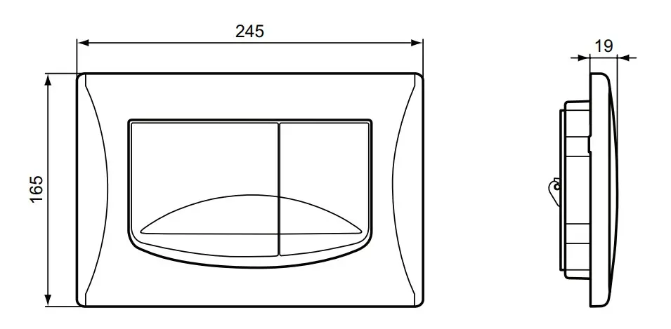 Ideal Standard - Solea - Nyomólap - R0109AA – 2. kép