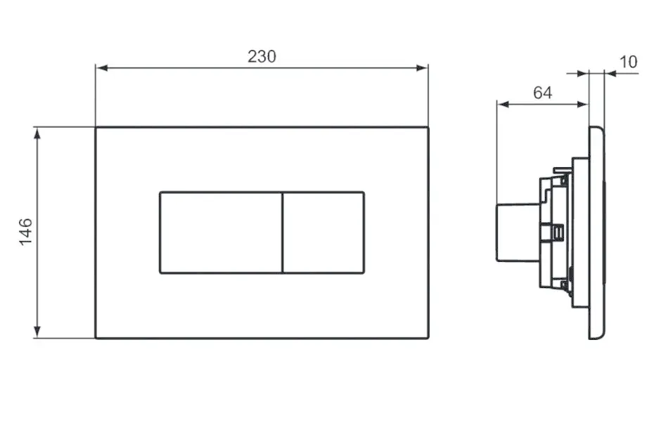 Ideal Standard - Solea - Nyomólap - R0110AC – 2. kép