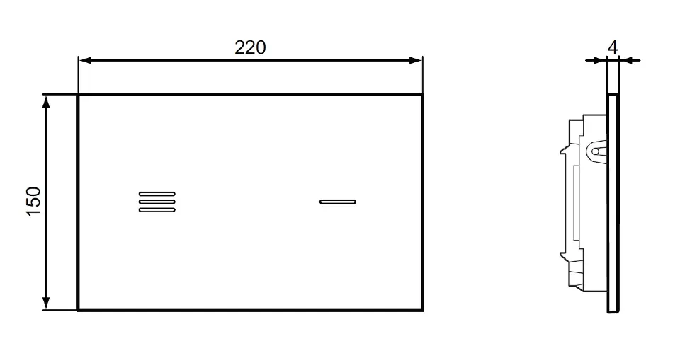 Ideal Standard - Symfo - Nyomólap - R0129SA – 2. kép