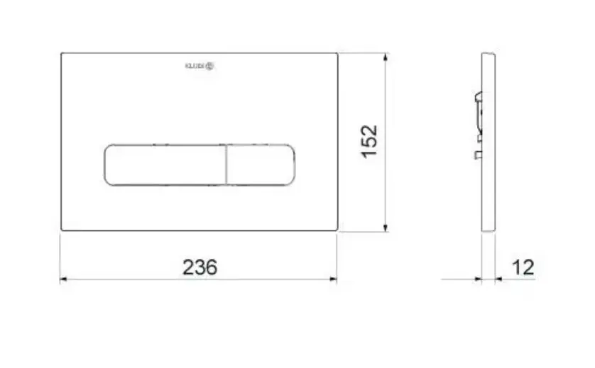 Kludi - Unifix - Nyomólap - 30PP01N2 – 2. kép
