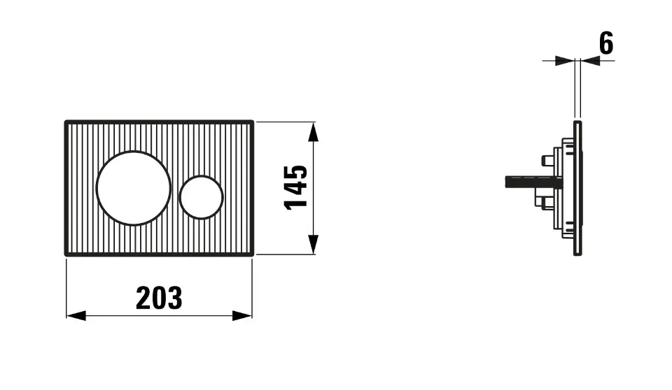 Laufen - INEO - Nyomólap - H9001167160001 – 2. kép