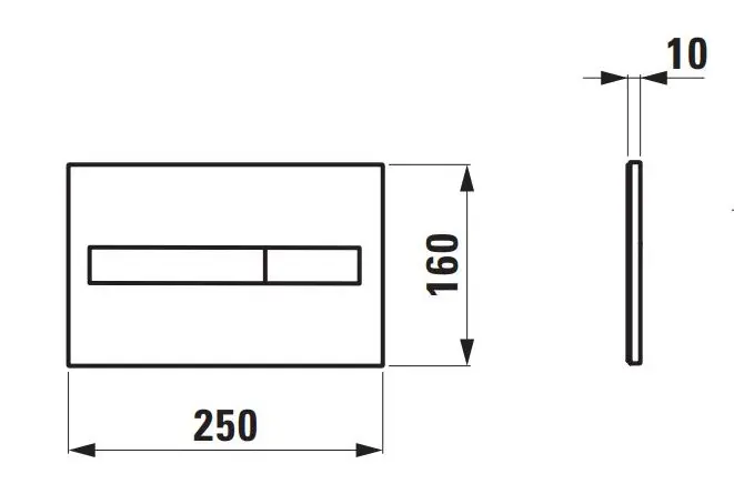 Laufen - LIS - Nyomólap - H8956610000001 – 2. kép
