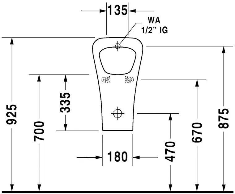 Duravit - DuraStyle - Piszoár - 28043000001 – 4. kép