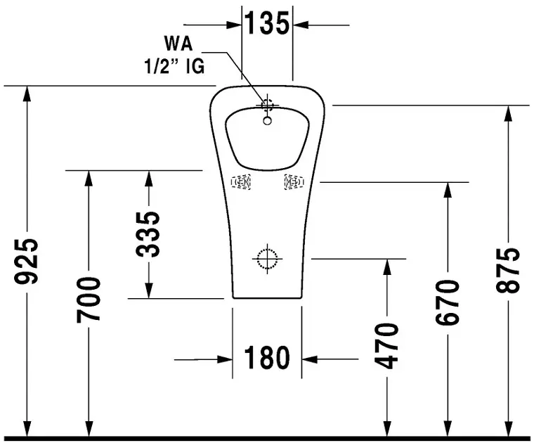 Duravit - DuraStyle - Piszoár - 2806300000 – 4. kép