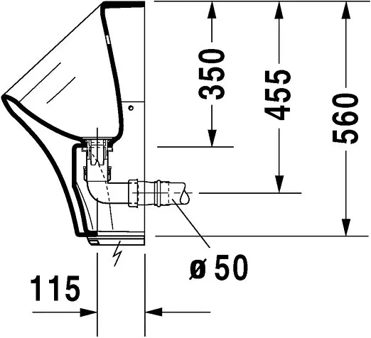 Duravit - DuraStyle - Piszoár - 2806310000 – 3. kép