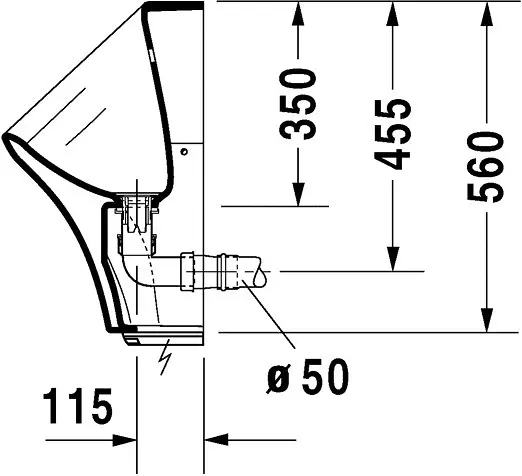 Duravit - DuraStyle - Piszoár - 28063100931 – 3. kép